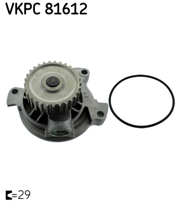 Vodné čerpadlo, chladenie motora SKF